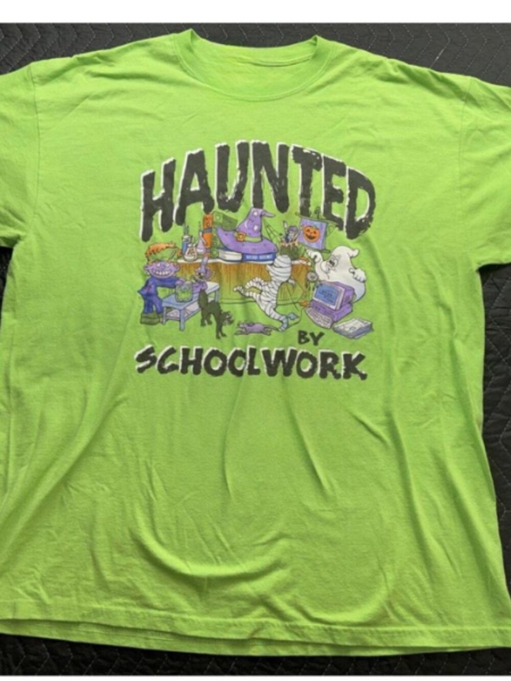 Haunted By Schoolwork Halloween oversized tee Unisex T-Shirt